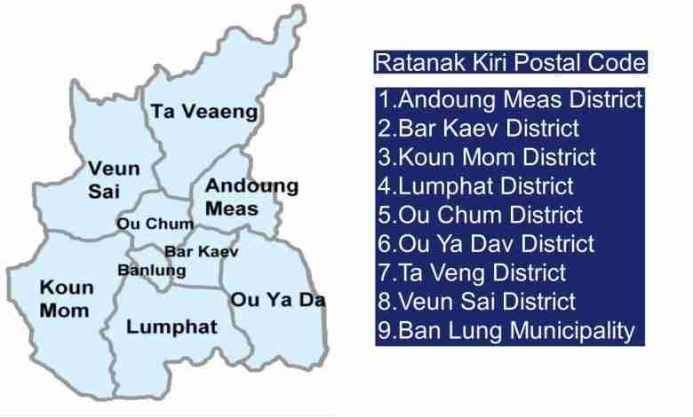 007 17.Ratanak Kiri Postal Code 2021