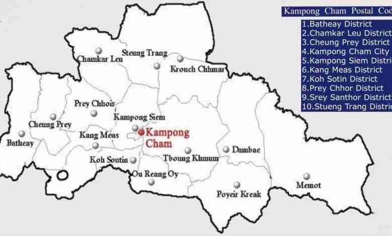 007 7.Kampong Cham Postal Code 2021