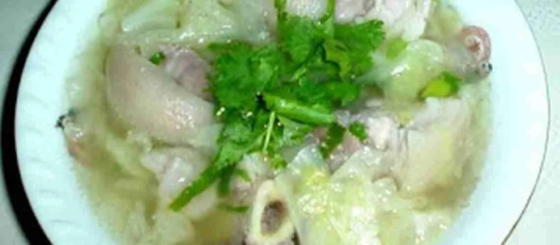 Pork Hocks and Cabbage Soup