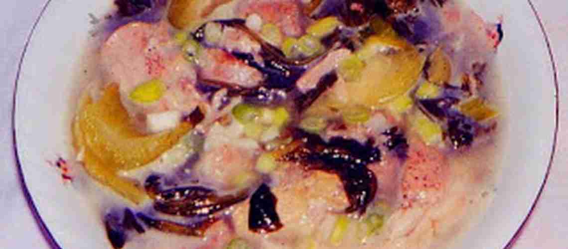 Pork Hock with Pickle Mustard Green Soup