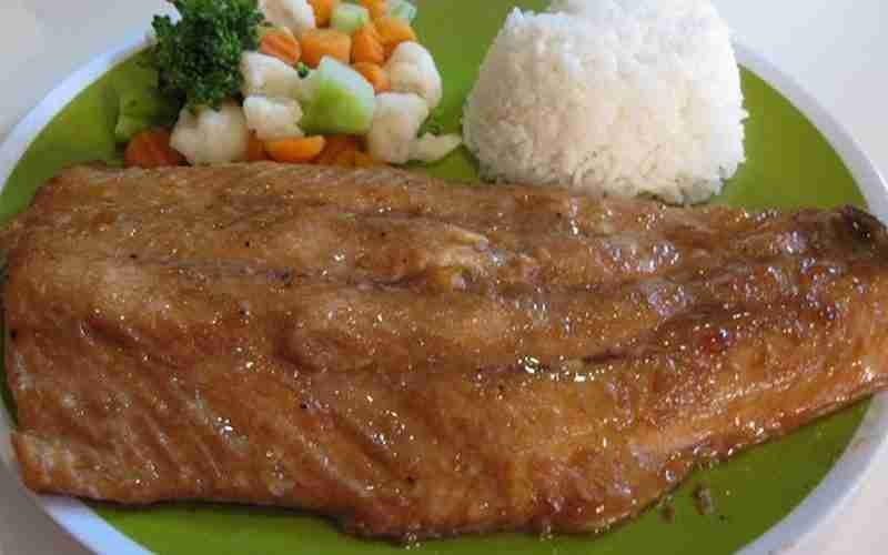 Grilled Salmon Rice Recipe
