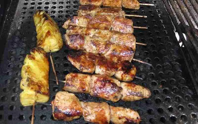 Grilled Pineapple Teriyaki Chicken with Yoshida Sauce