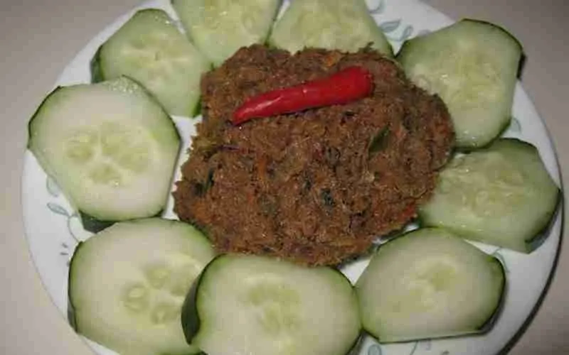 Khmer picnic food or bok Kapi