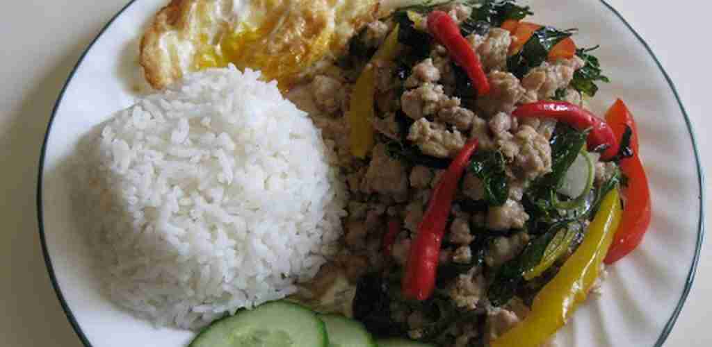 Cambodia Stir Fry Pork with Holy Basil