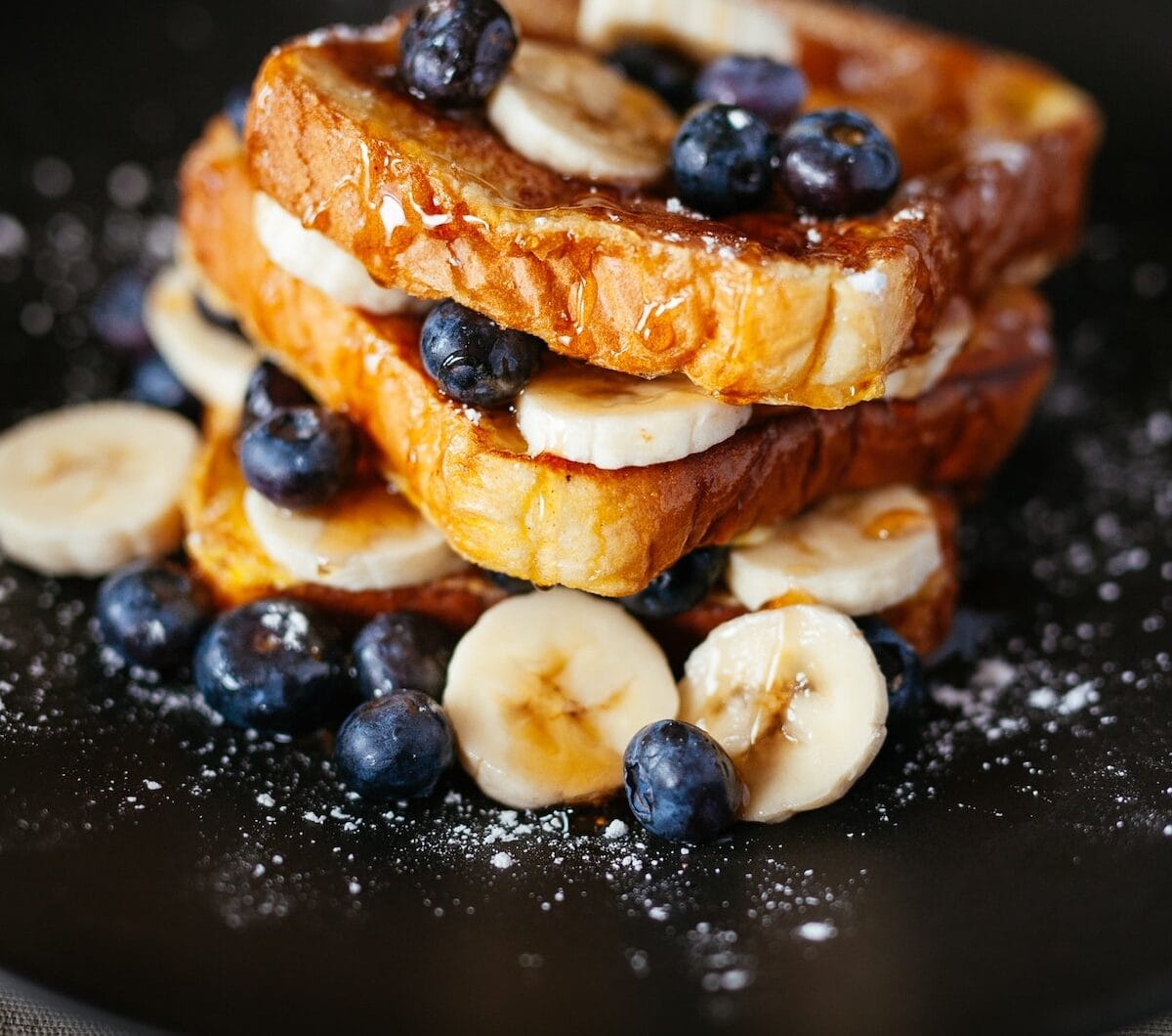 Buttermilk Pancakes with Maple Syrup Apples