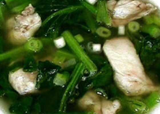 Yuchoy with Chicken Soup