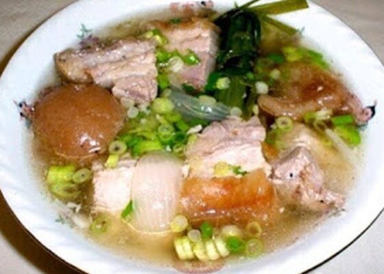 Preserved Lime Soup with Roasted Pork