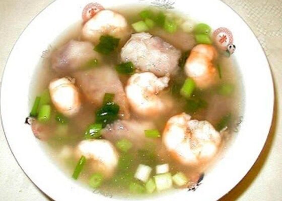 Shrimp and Taro Root Soup