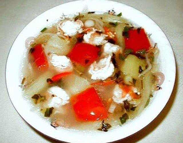 Sweet Sour and Spicy Shrimp Soup