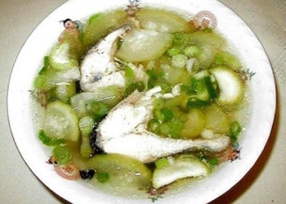 Opo Squash with Fish Soup