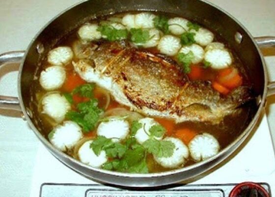 Stuffed Boneless Fish Hot Pot