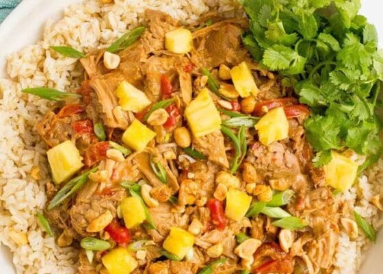 Rice with Slow Cooker Pork