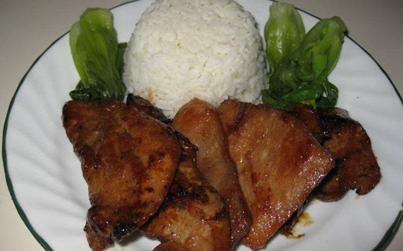 Filipino BBQ Pork Rice recipe