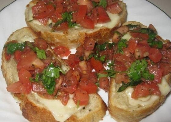 Tomato BRUSHETTA with Basil Recipe