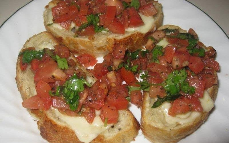 Tomato BRUSHETTA with Basil Recipe