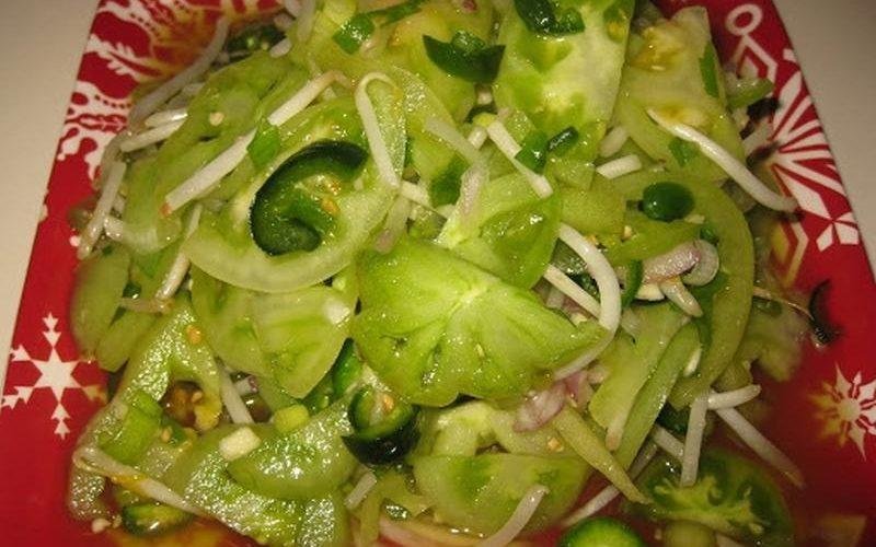 Cambodian Green Tomato Salad Recipe