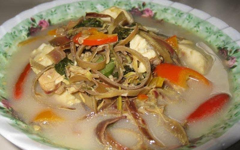 Cambodian Banana Blossom sour soup