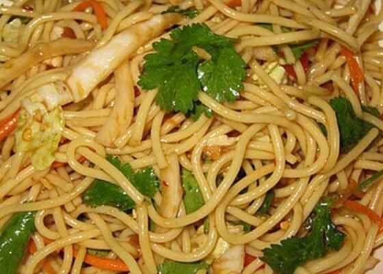 Cambodian Noodle Salad With Sesame Dressing