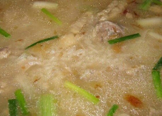 Cambodian Chicken Rice Congee