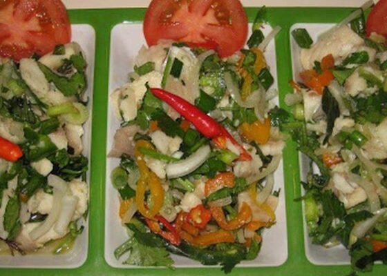 Vegetables with Fish Salad