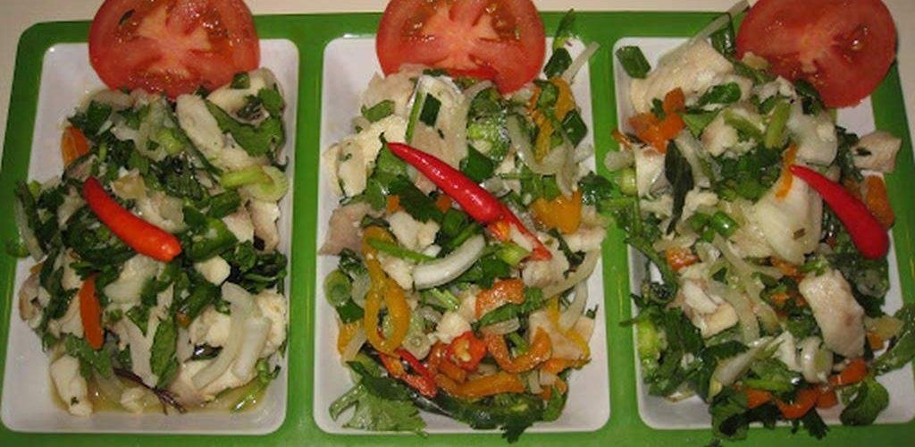 Vegetables with Fish Salad