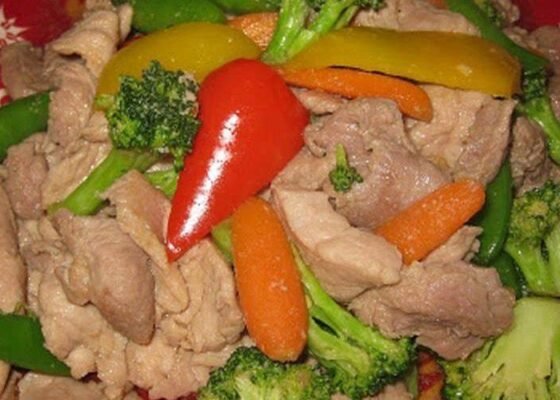 Stir Fry Pork with mix Vegetables