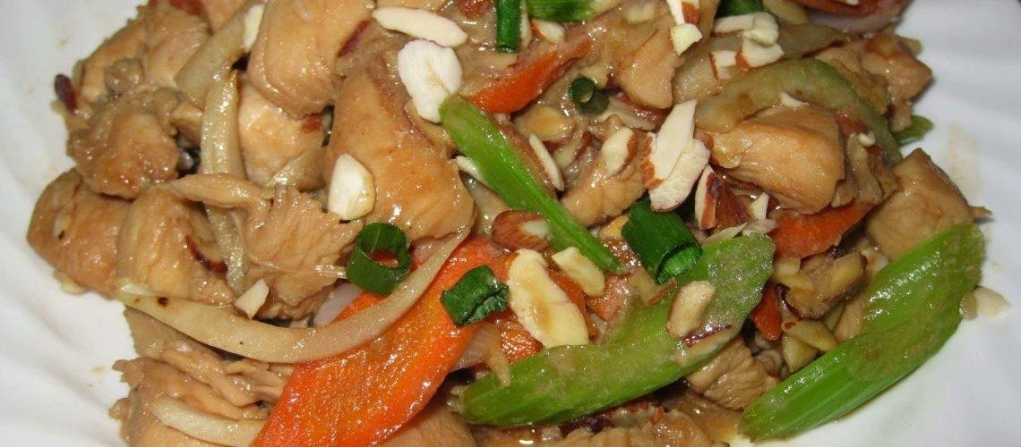 Stir Fry Almond Chicken Recipe - Cambodia Recipe