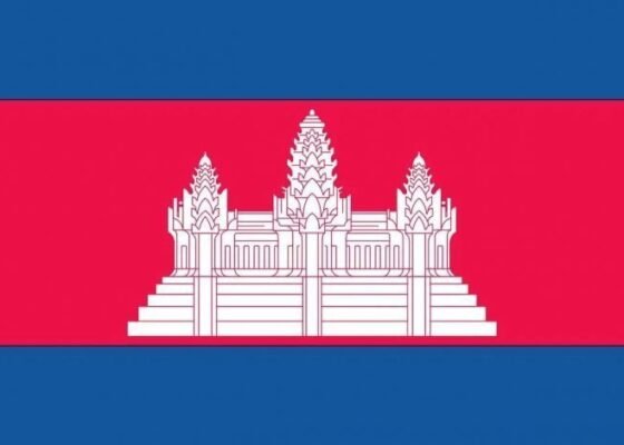 Cambodia Flag History