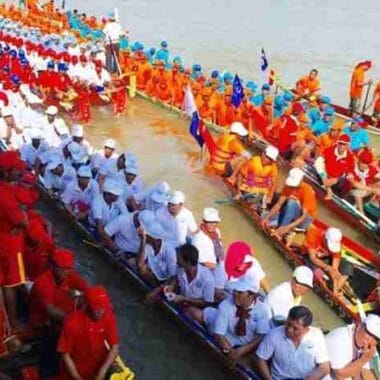 Cambodia Water Festival and Boat Racing
