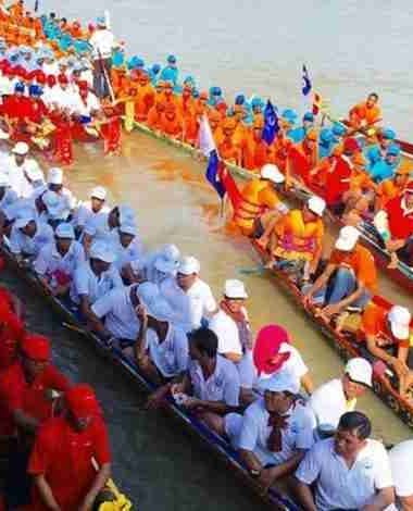 Cambodia Water Festival and Boat Racing