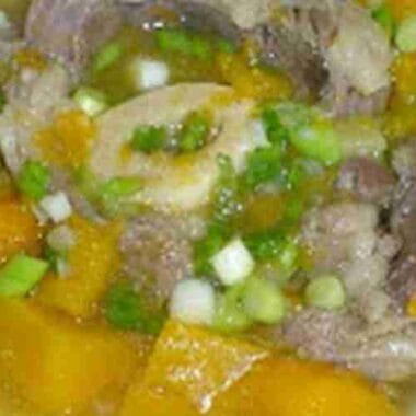 Pumpkin Beef Shank Soup
