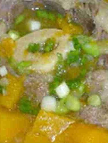 Pumpkin Beef Shank Soup