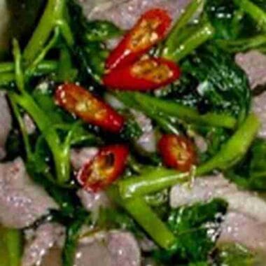 Beef and Water Spinach Sweet Sour Soup