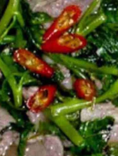 Beef and Water Spinach Sweet Sour Soup