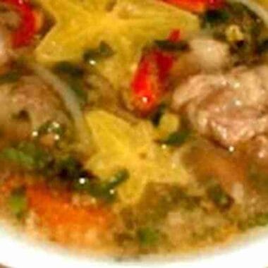 Sweet Sour Beef & Star Fruit Soup