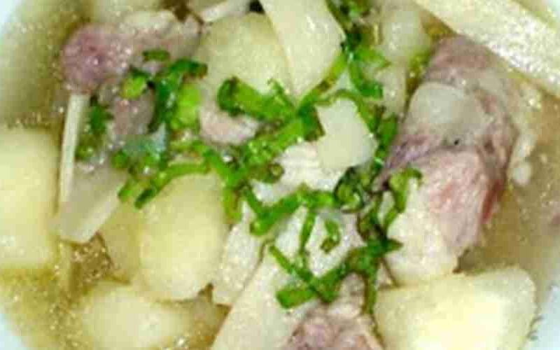 Bamboo Shoots and Yucca Soup