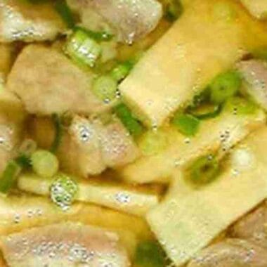 .Bamboo Shoots Soup with Pork