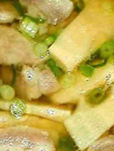 .Bamboo Shoots Soup with Pork