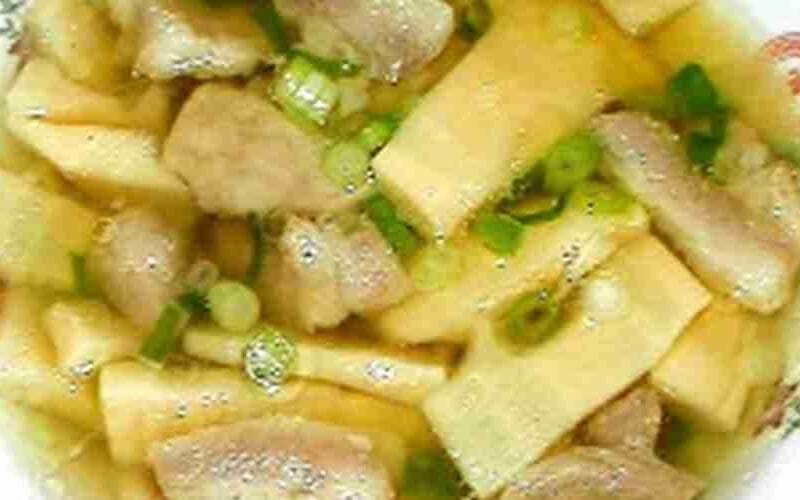 .Bamboo Shoots Soup with Pork