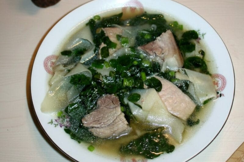 Bowl of Khmer bamboo shoot soup