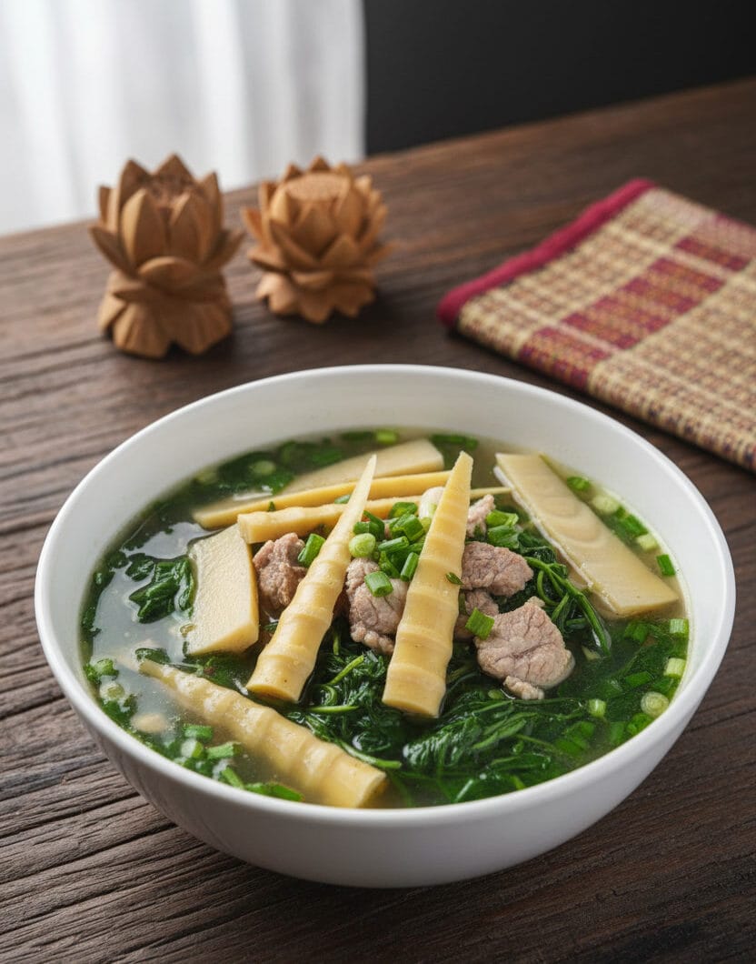 Bamboo Shoot & Slirk Ngup Soup
