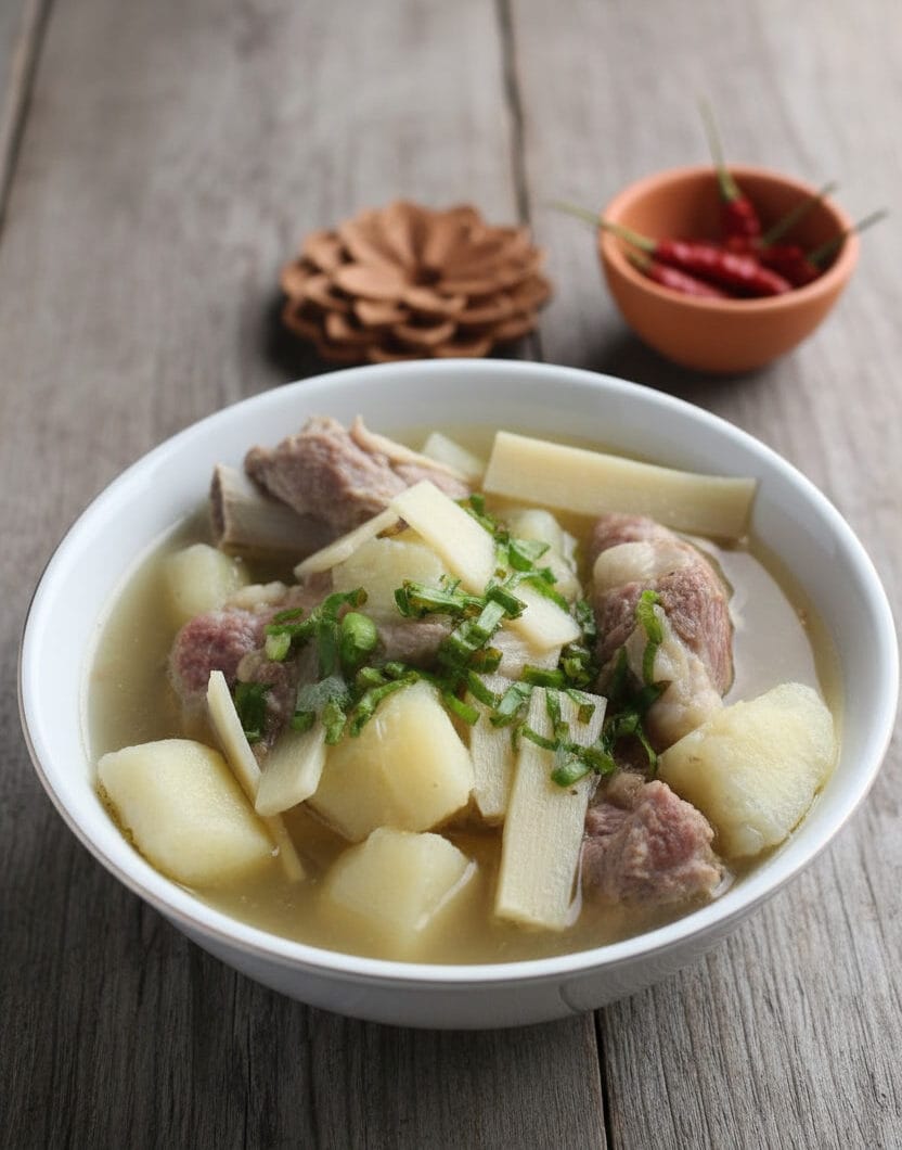 Bamboo Shoots & Yucca Soup