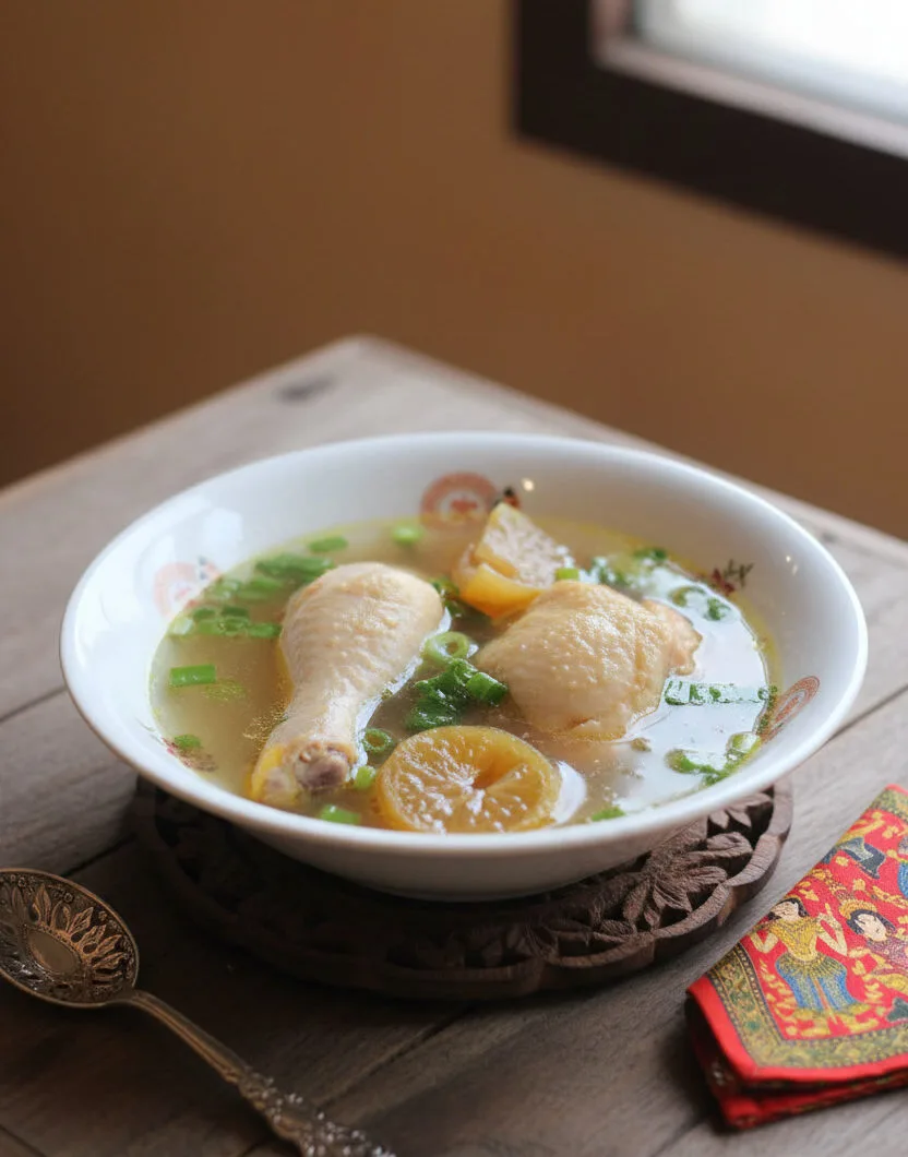 Chicken with Preserved Lemon Soup