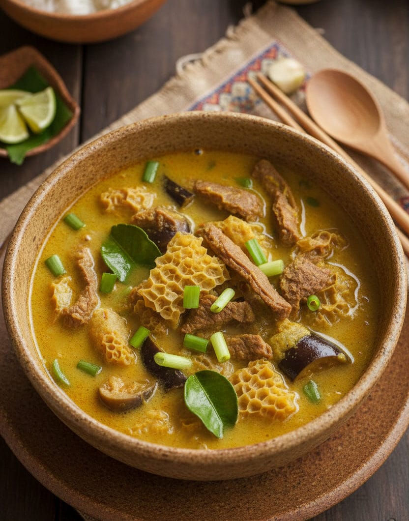 Curry Beef Tripe Soup
