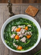 Malabar Spinach Soup with Pork