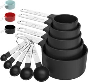 TILUCK measuring cups and spoons set for accurate cooking and baking