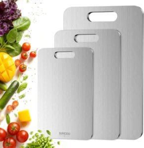titanium cutting board for cutting meat, vegetables, and food prep