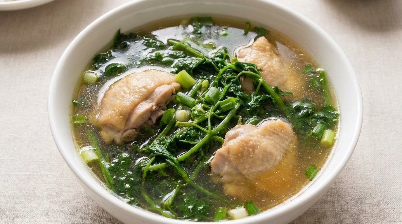 Bitter Vines Soup with Chicken