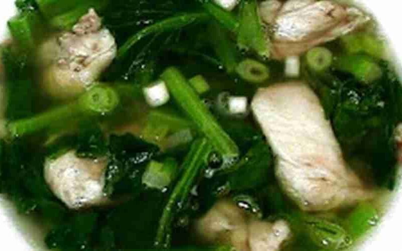 Yuchoy with Chicken Soup