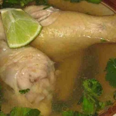Easy Cambodian Chicken Lemon Soup